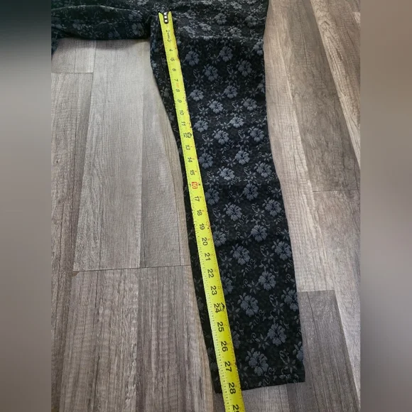 BANANA REPUBLIC floral Skinny Strwtch Pants Jeggings Denim 27  Classy Preppy Y2k - Picture 8 of 12